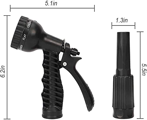 Stainless Steel Metal Water Hose - 100FT with 2 Nozzles, Lightweight, Heavy Duty, High Pressure, Flexible, Tangle Free & Kink Free Cool to Touch, Outdoor Yard Hose - Image 5