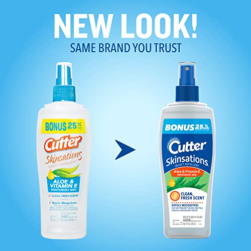 Cutter Skinsations Insect Repellent, Mosquito Repellent, Repels Mosquitos, Ticks, Gnats & Fleas, 7% DEET, 7.5 fl Ounce (Pump Spray) - Image 4