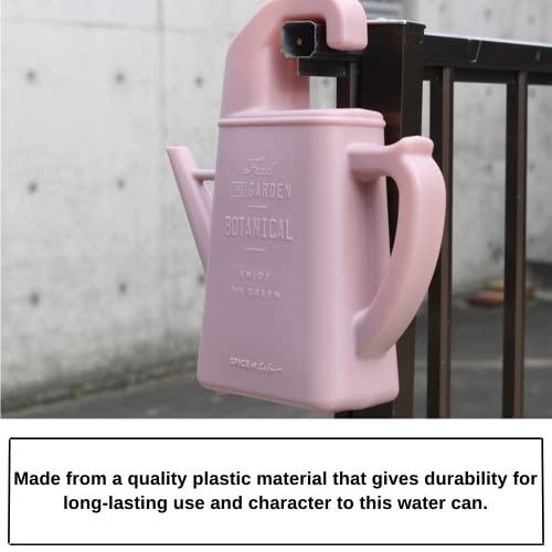 SPICE OF LIFE Hook Watering Can for Plants - Beige - 1.7L Capacity, Easy Fill Opening, Narrow Size, Grip Handle, Hook for Storage, Straight Spout, Lightweight, Home Essentials, Lawn and Garden Tool - Image 4