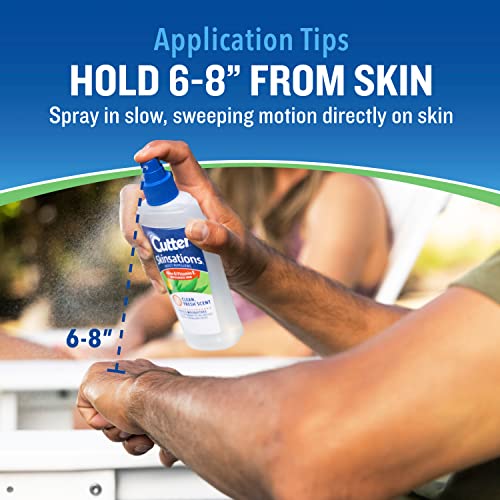 Cutter Skinsations Insect Repellent, Mosquito Repellent, Repels Mosquitos, Ticks, Gnats & Fleas, 7% DEET, 7.5 fl Ounce (Pump Spray) - Image 6