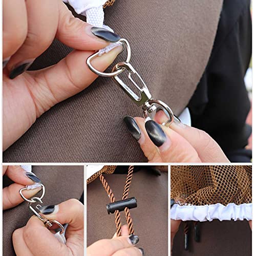 AukBeeFun Beekeeping Veil Hat Large Bee Keeper Cowboy Hat and Veil Professional Bee Keeping Supplies - Image 5