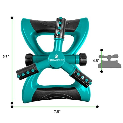 GrowGreen Sprinkler for Yard, Rotating Lawn Sprinkler, Large Area Coverage Water Sprinklers for Lawns and Gardens - Image 5