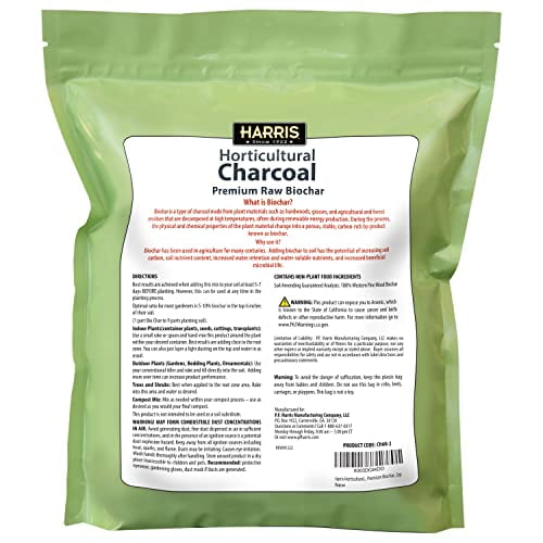 Harris Horticultural Charcoal, Premium Biochar Soil Amendment for Plants and Terrariums, 2qt - Image 3
