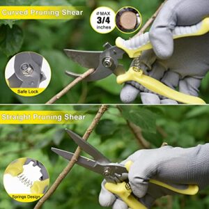 Garden Tool Set, Carsolt 10 Piece Stainless Steel Heavy Duty Gardening Tool Set for Digging Planting Pruning Gardening… - Image 5